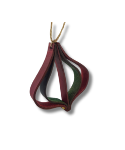 Handmade Genuine Leather Christmas Ornaments - Image 4