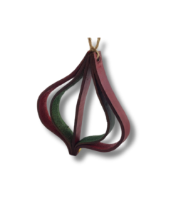 Handmade Genuine Leather Christmas Ornaments - Image 2