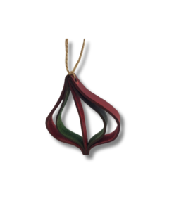 Handmade Genuine Leather Christmas Ornaments - Image 3